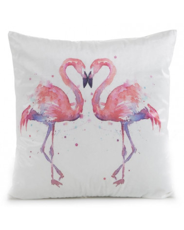 Poszewka dekoracyjna FLORINA/9 45x45 Eurofirany Welur flamingi