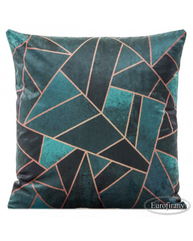 Poszewka dekoracyjna 45x45 MONI Eurofirany Welur zielona