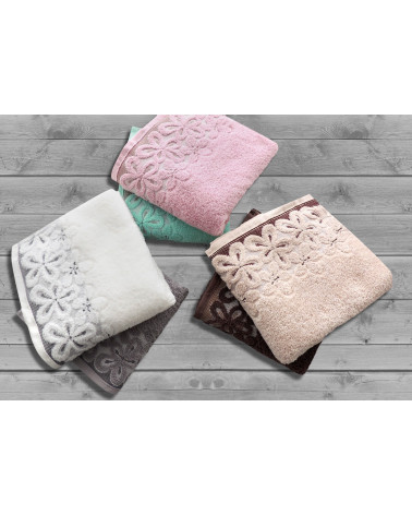 Ręcznik bawełniany 30x50 BELLA GRENO Krem  RĘCZNIK BELLA GRENO 450gsm Krem