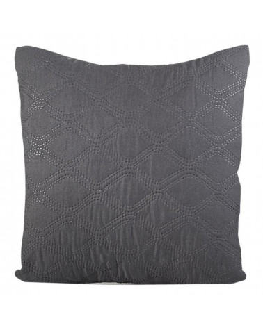 Poszewka dekoracyjna VIKI design 91 Stal+Srebrny 40x40