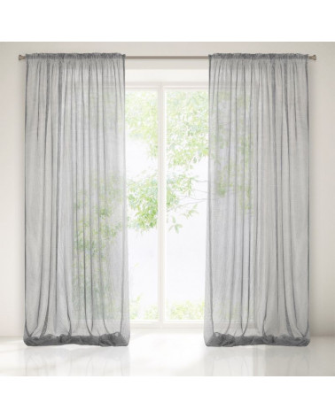 Firana SARA Eurofirany, 140x270 Srebrny