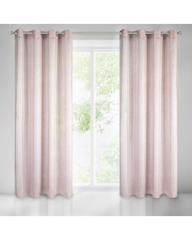 Firana, ozdoba okienna ELICIA 140x250 Eurofirany,Róż
