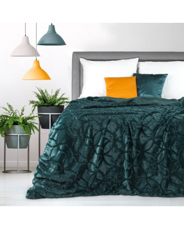 Koc narzuta HAYDI Eurofirany włochacz C.Turkus 220x240