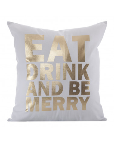 Poszewka dekoracyjna 45x45 DINAH Eurofirany Biały+Złoty