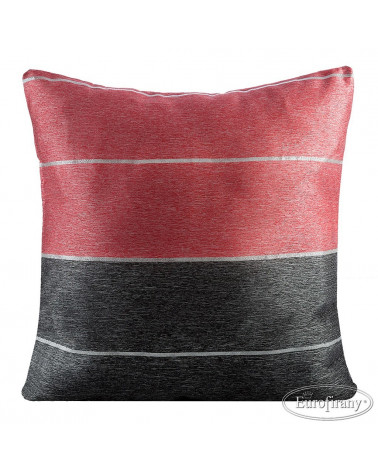 Poszewka dekoracyjna 45x45 EDITH Eurofirany Czerwony+Czarny