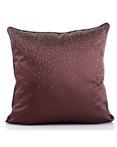 Poszewka dekoracyjna 45x45 GLAM Eurofirany Brąz cekiny