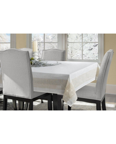 Obrus 110x160 SILVER/1 Eurofirany  BIEŻNIK OBRUS ŚWIĄTECZNY SILVER/1 EUROFIRANY