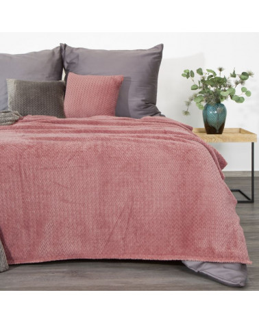 Koc narzuta 220x200 CINDY3 design 91 Różowy