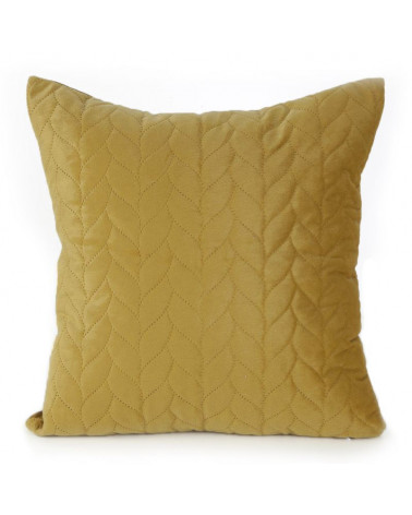 Poszewka welurowa 40x40 LUIZ1 design 91Musztarda