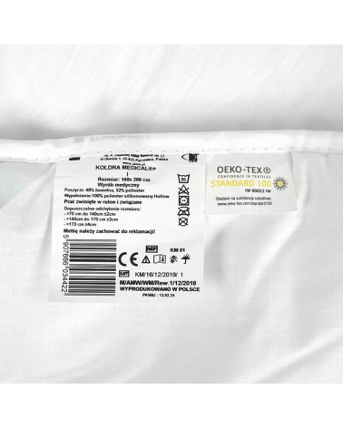 Kołdra MEDICAL+ 140x200 Pikowana  