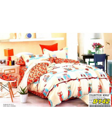 Pościel dziecięca 160x200 satyna bawełniana D142  Pościel dziecięca 160x200 satyna bawełniana D142