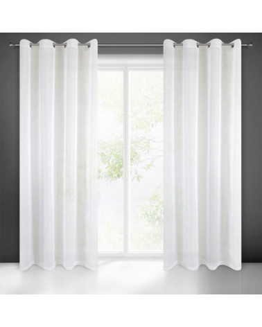 Firana gotowa 140x250 LUCY Eurofirany Biała  Firana gotowa 140x250 LUCY Eurofirany Biała