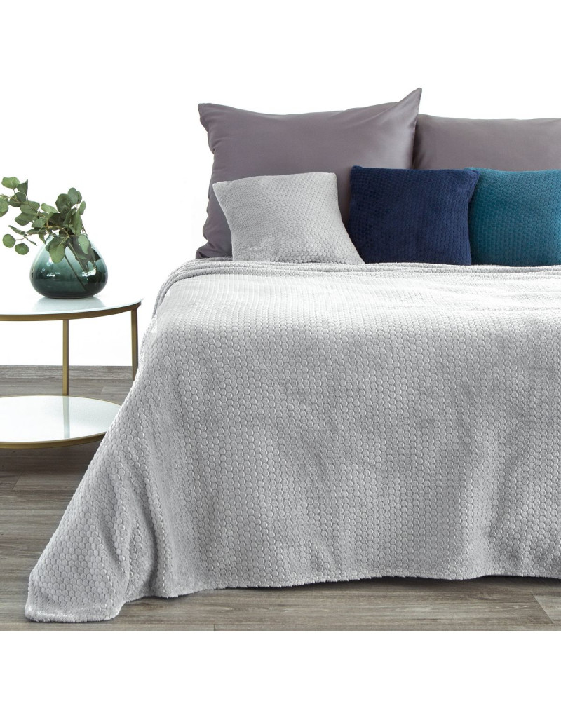 Koc 150x200 ZOE Eurofirany Srebrny Koc 150x200 ZOE Eurofirany Srebrny