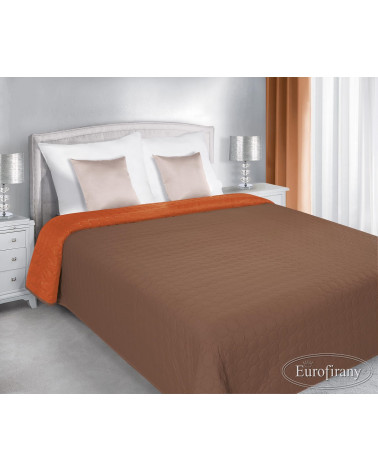 Narzuta na łóżko CARLA Eurofirany Brąz+Pomarańcz