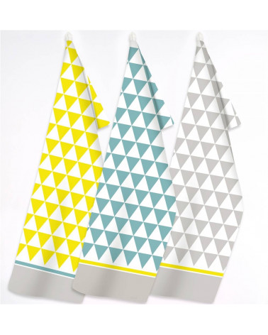 Ściereczka Bawełniana Kuchenna Modern Geo 3 szt. GRENO  Ściereczka Bawełniana Kuchenna Modern Geo 3 szt. GRENO