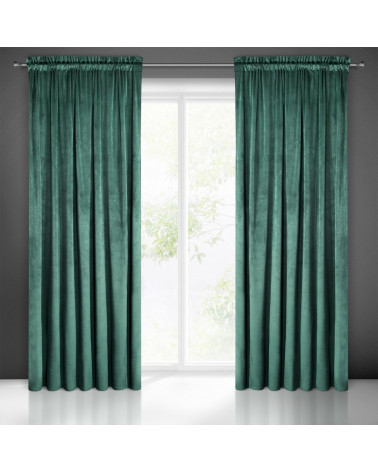 Zasłona gotowa welurowa PIERRE 140x300 Eurofirany C.Turkus Taśma
