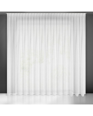 Firana gotowa 400x300 LAYLA Eurofirany Biała Taśma  Firana gotowa 400x300 LAYLA Eurofirany Biała Taśma