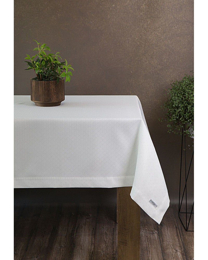 Obrus 140x220 ELLEN Eurofirany Biały Obrus 140x220 ELLEN Eurofirany Biały