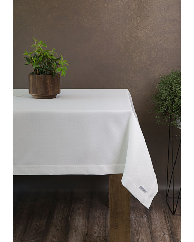 Obrus 140x220 ELLEN Eurofirany Biały  Obrus 140x220 ELLEN Eurofirany Biały