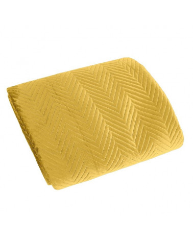 Narzuta na łóżko 220x240 SOFIA Eurofirany Musztardowa  Narzuta na łóżko SOFIA Eurofirany Musztardowa