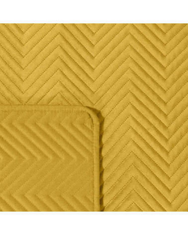 Narzuta na łóżko 220x240 SOFIA Eurofirany Musztardowa  Narzuta na łóżko SOFIA Eurofirany Musztardowa