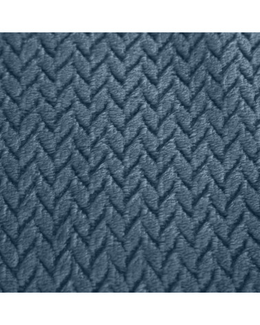 Koc narzuta na fotel 70x160 CINDY3 design 91 Niebieski  