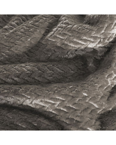 Koc narzuta 220x200 CINDY3 design 91 Grafitowy 