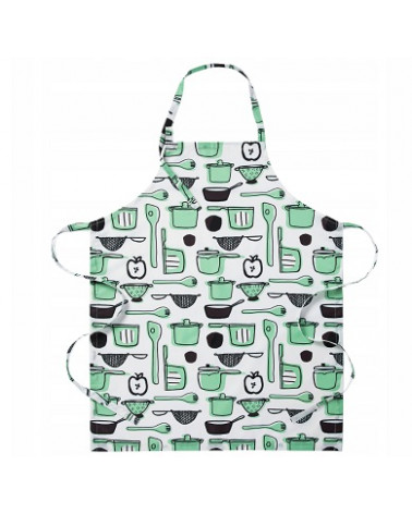 Fartuch kuchenny IKEA RINNIG biało-zielony  Fartuch kuchenny IKEA RINNIG biało-zielony