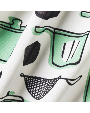 Fartuch kuchenny IKEA RINNIG biało-zielony 