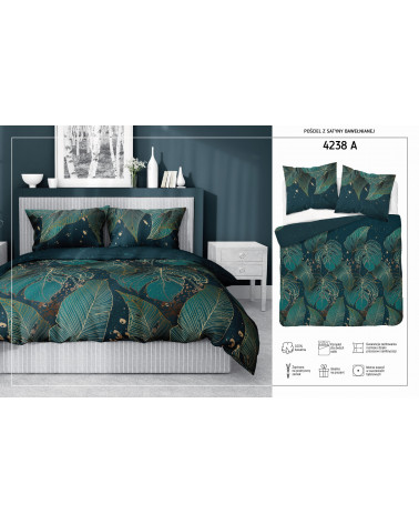 Pościel bawełna satynowa 220x200 Detexpol 4238A 