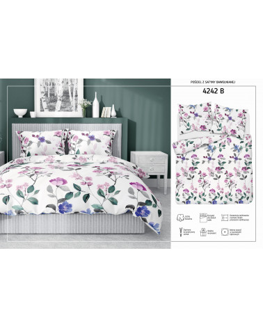 Pościel bawełna satynowa 160x200 Detexpol 4242B 