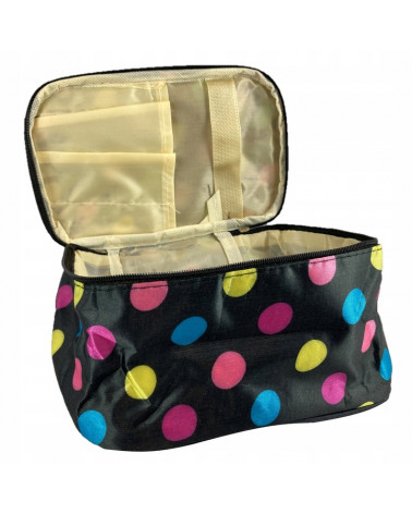 Kosmetyczka podróżna w grochy  