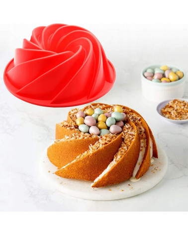 SILIKONOWA FORMA DO PIECZENIA CIASTA BABKI 