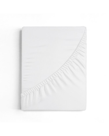 Prześcieradło JERSEY PREMIUM z gumką 90x200 białe 