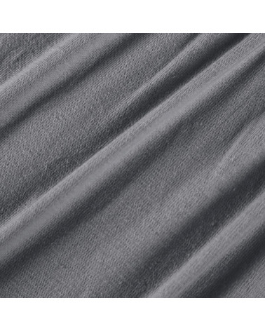 Prześcieradło JERSEY PREMIUM z gumką 160x200 stalowe 