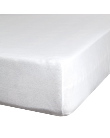 Prześcieradło JERSEY PREMIUM z gumką 140x200 kremowe 