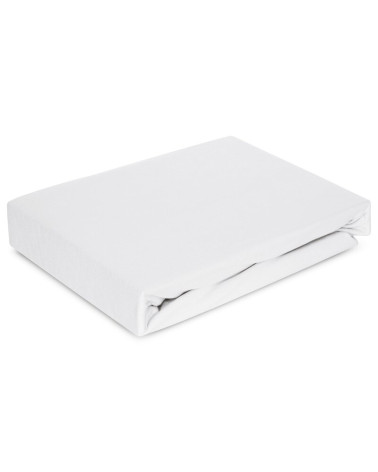 Prześcieradło JERSEY PREMIUM z gumką 120x200 białe 