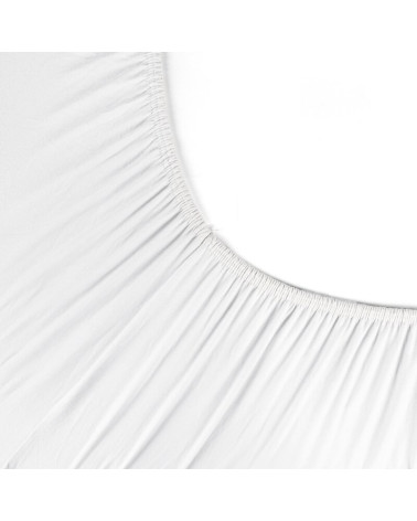 Prześcieradło JERSEY PREMIUM z gumką 120x200 białe 