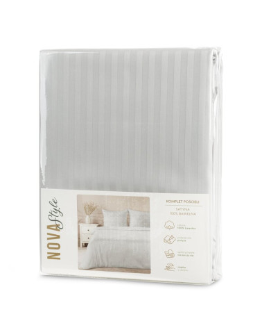 Komplet pościeli Eurofirany 160x200 VERA srebrny 