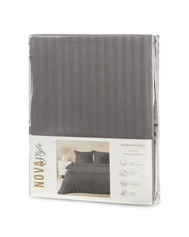 Komplet pościeli Eurofirany 220x200 VERA stal 