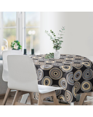 Okrągły obrus GARDEN na taras z wodoodpornej tkaniny 150RD 