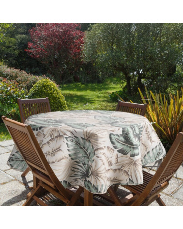 Okrągły obrus GARDEN na taras z wodoodpornej tkaniny 150RD  