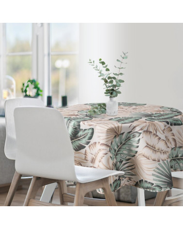 Okrągły obrus GARDEN na taras z wodoodpornej tkaniny 150RD 