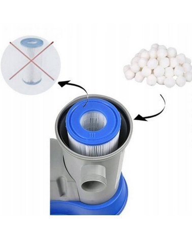 KULKI FILTRACYJNE WKŁADY DO POMPY PIASKOWEJ BASENU 700g ZASTĄPI 25kg PIASKU  