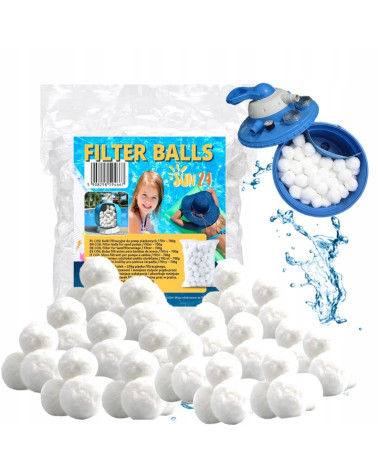 KULKI FILTRACYJNE WKŁADY DO POMPY PIASKOWEJ BASENU 700g ZASTĄPI 25kg PIASKU  