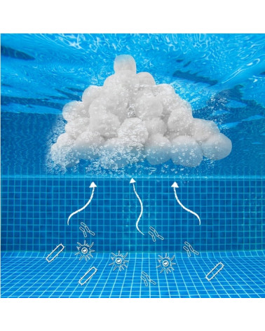 KULKI FILTRACYJNE WKŁADY DO POMPY PIASKOWEJ BASENU 700g ZASTĄPI 25kg PIASKU 