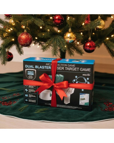 GRA ZRĘCZNOŚCIOWA PISTOLETY LASEROWE Z PROJEKTOREM UFO ZABAWKA POD CHOINKĘ  