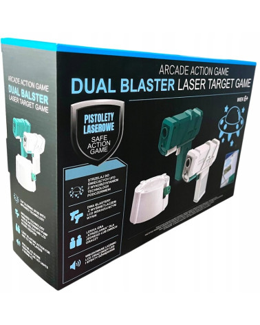 GRA ZRĘCZNOŚCIOWA PISTOLETY LASEROWE Z PROJEKTOREM UFO ZABAWKA POD CHOINKĘ 